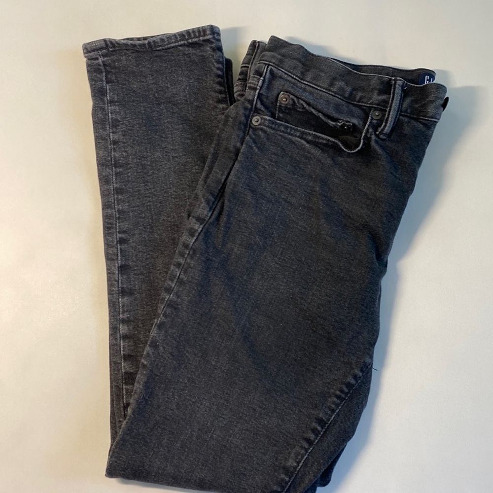 GAP slim taper black jeans 29x30